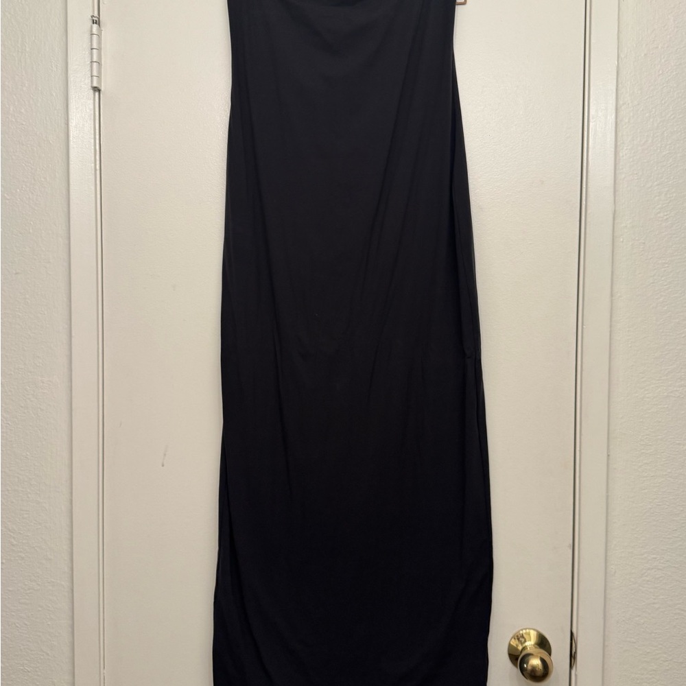 SKIMS Black Maxi Dress